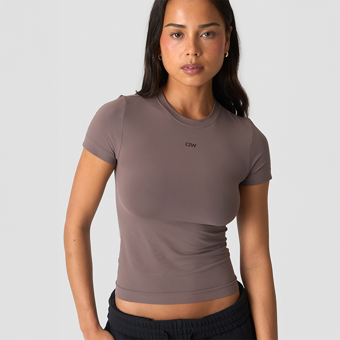 Essence Seamless T-skjorte Brun