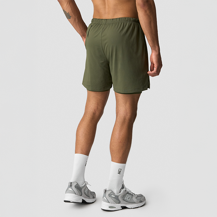 Stride 2-i-1 Shorts Gr&oslash;nn