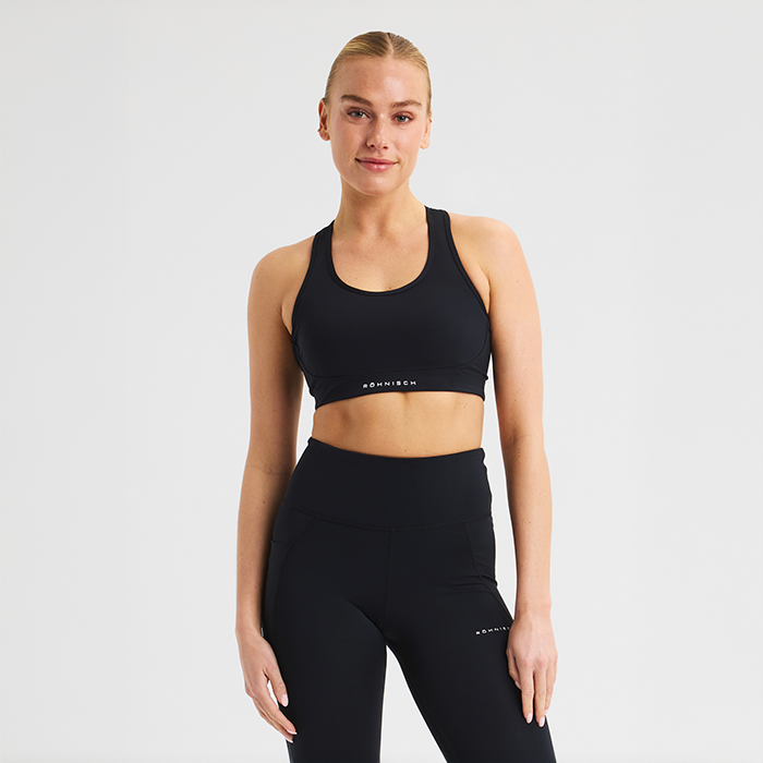 Mesh Sport-bh Svart