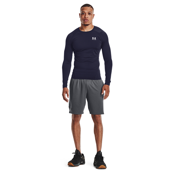UA HG Armour Comp LS, Midnight Navy