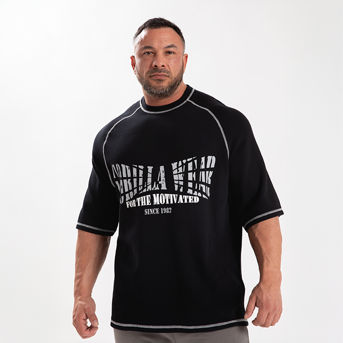 Finley Oversized T-skjorte Svart Gr&aring;