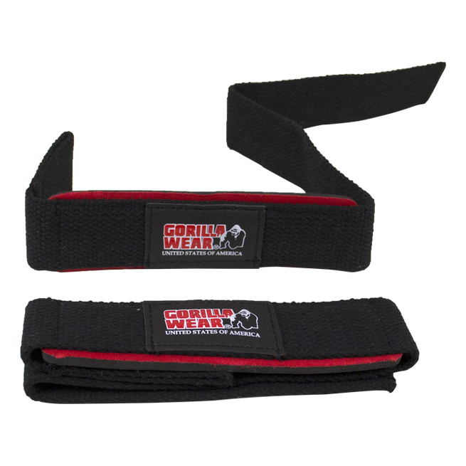 Polstrede Lifting Straps Svart/R&oslash;d