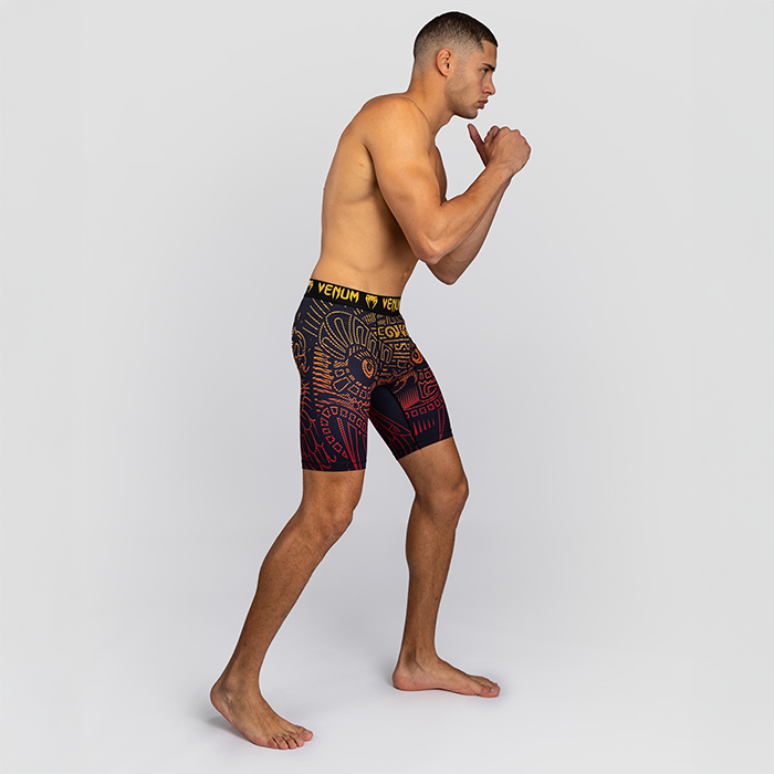 Venum Quetzal Fury Vale Tudo Shorts Svart R&oslash;d Oransje