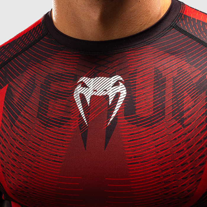 Venum GALACTIC 3.0 Short Sleeve Rashguard Red/Silver