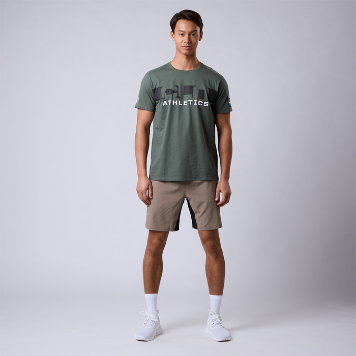 Dino Stretch Shorts Khaki