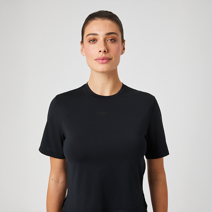 Borg Cropped T-shirt Svart