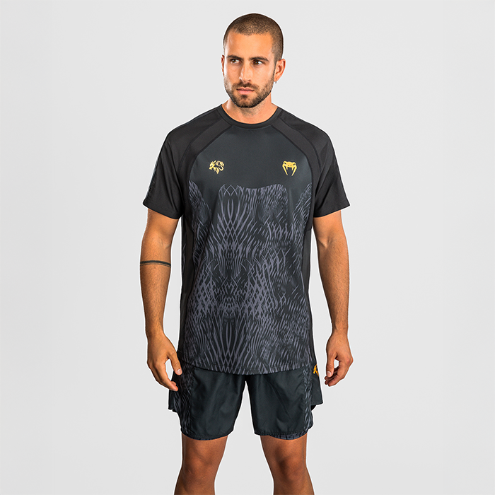 Venum X Chimaev Wild Borz Dry Tech T-skjorte Svart Gr&aring;