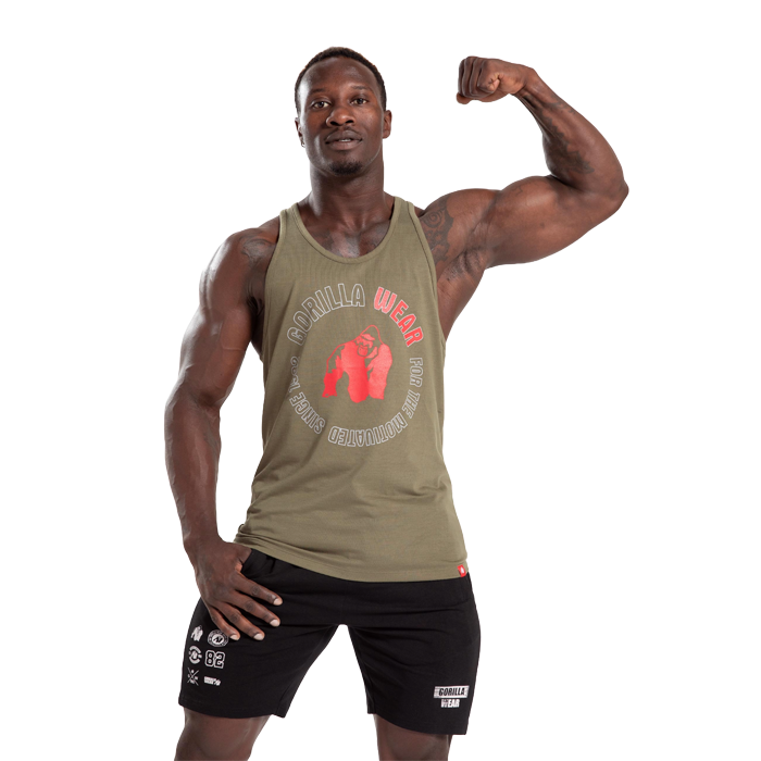 Lafayette Racerback Tank Top, Army Green