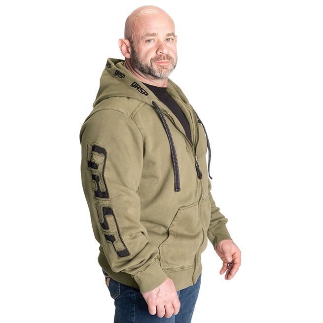 Pro Gym Hoodie Acid Wash Gr&oslash;nn