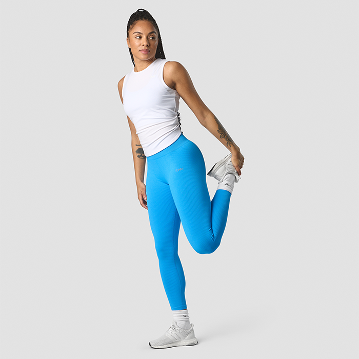 Ribbet Define Seamless Tights, Azure Blue