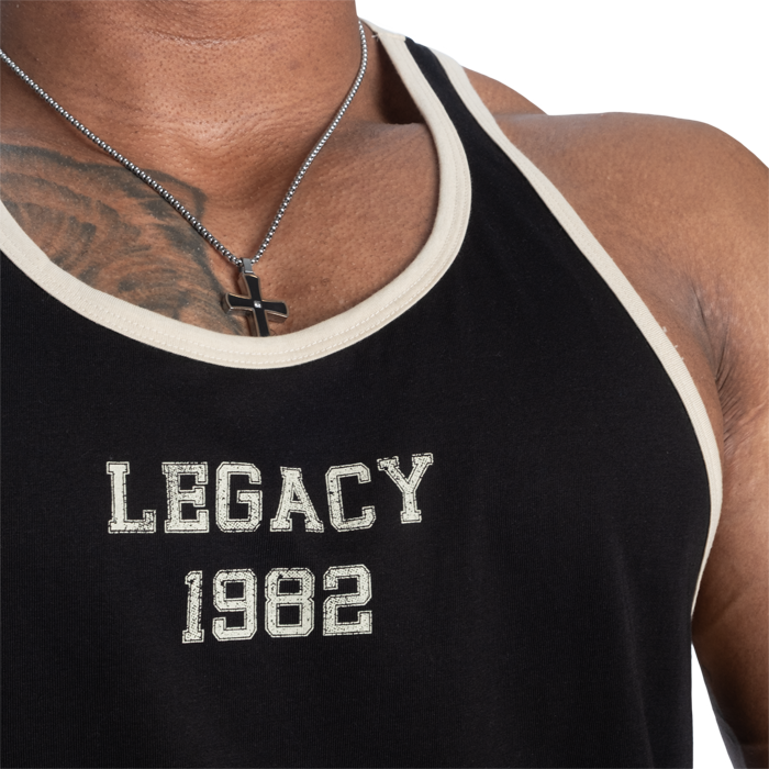 Legacy Essential T‑Back Singlet Svart Beige