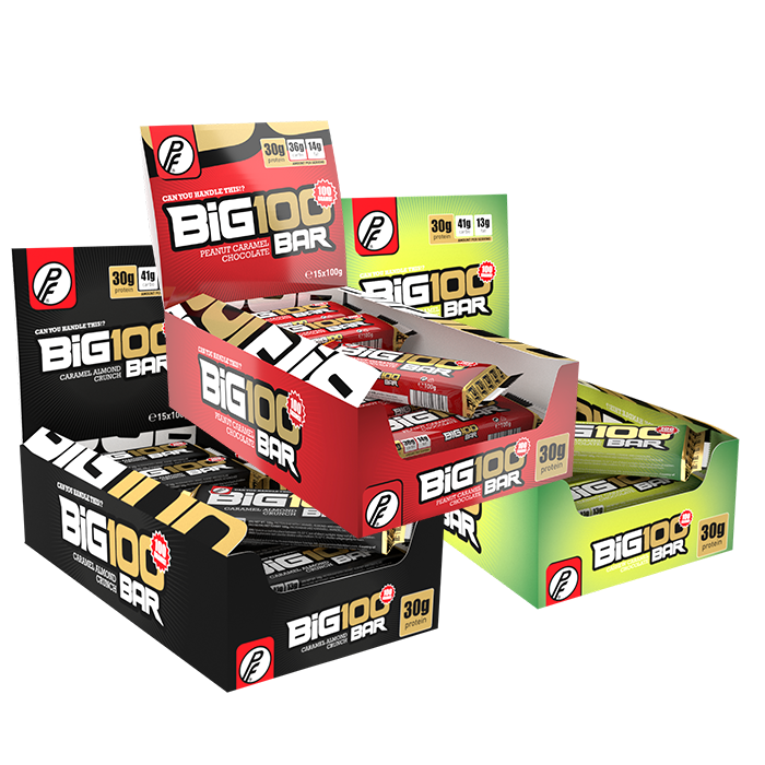 45 x Big 100 Protein Nut Bars 