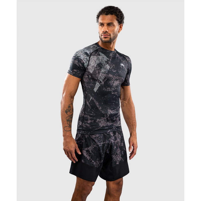 Venum RAGE & WORKOUT Short Sleeve Rashguard Black/Grey