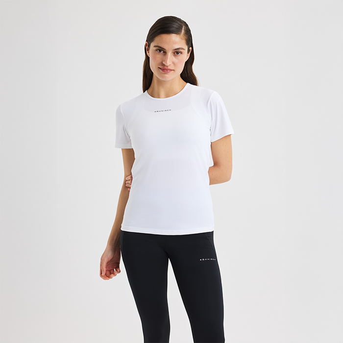 Jacquard T‑skjorte Hvit