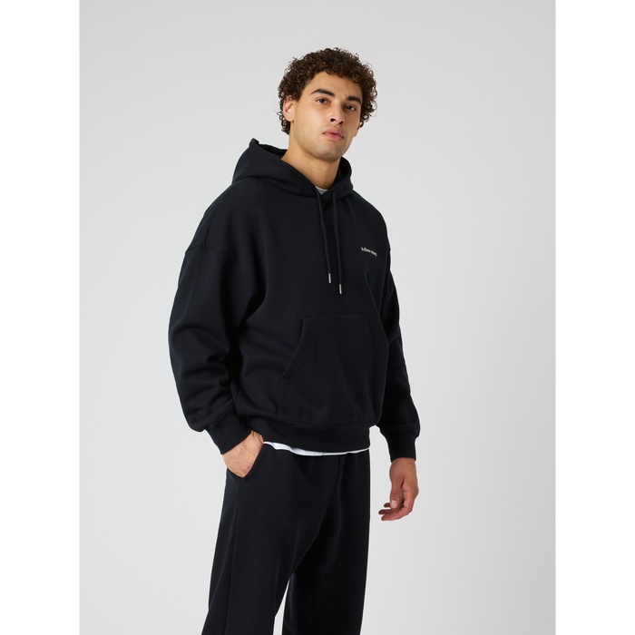 Borg Oversized Hettegenser Svart