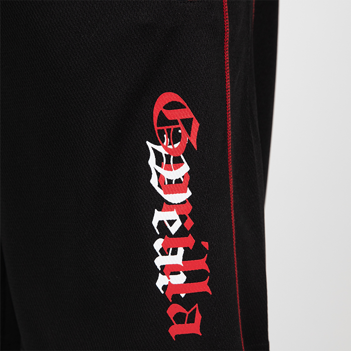 Marlow Mesh Shorts Svart R&oslash;d