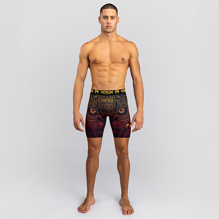 Venum Quetzal Fury Vale Tudo Shorts Svart R&oslash;d Oransje