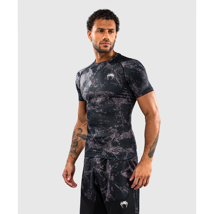 Venum RAGE & WORKOUT Short Sleeve Rashguard Black/Grey