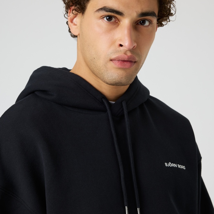 Borg Oversized Hettegenser Svart