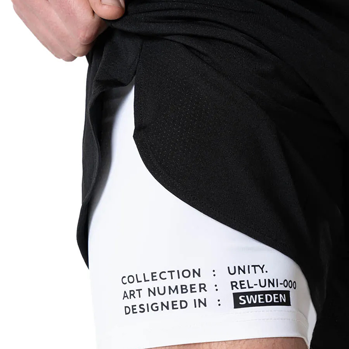 Unity Shorts Svart/Hvit