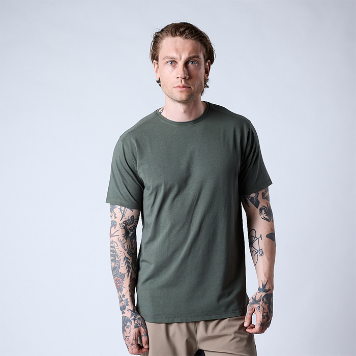 Bamboo T-skjorte Gr&oslash;nn
