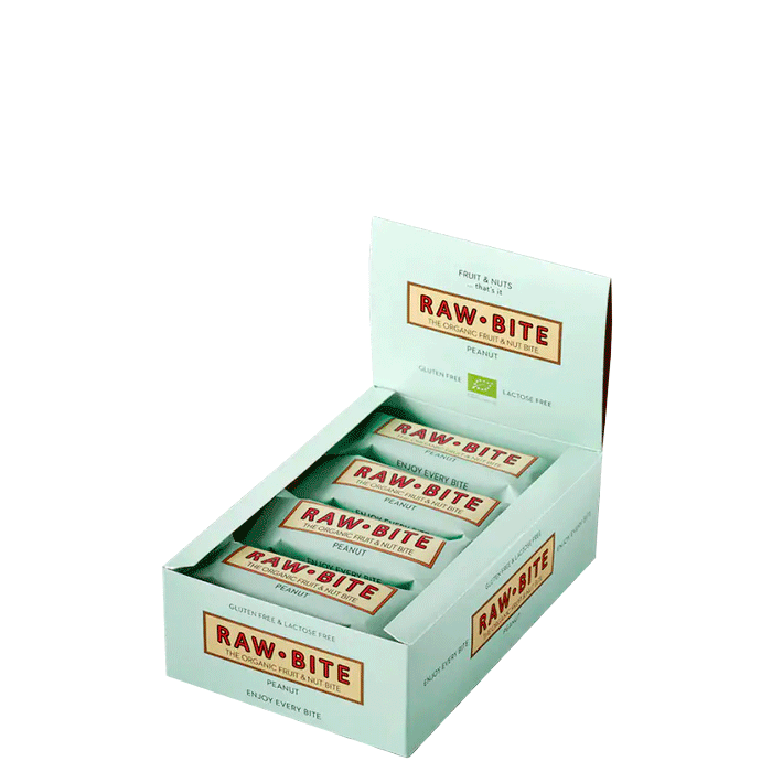 12 x Frukt & N&oslash;ttbar 50 g jordnot