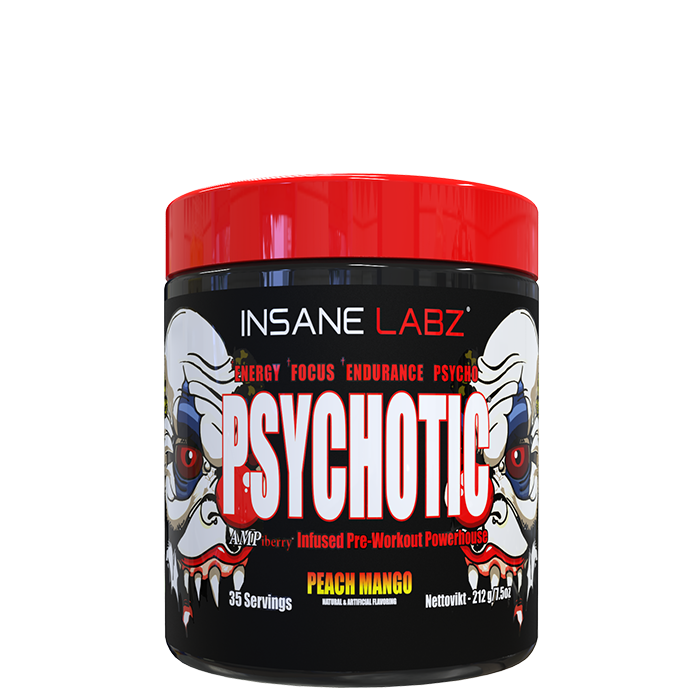 Psychotic Pre-Workout 35 porsjoner peach