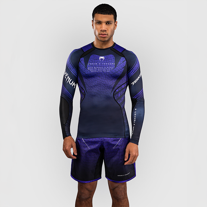 Venum x TEKKEN 8 Langermet Rashguard Kazuya Svart Lilla