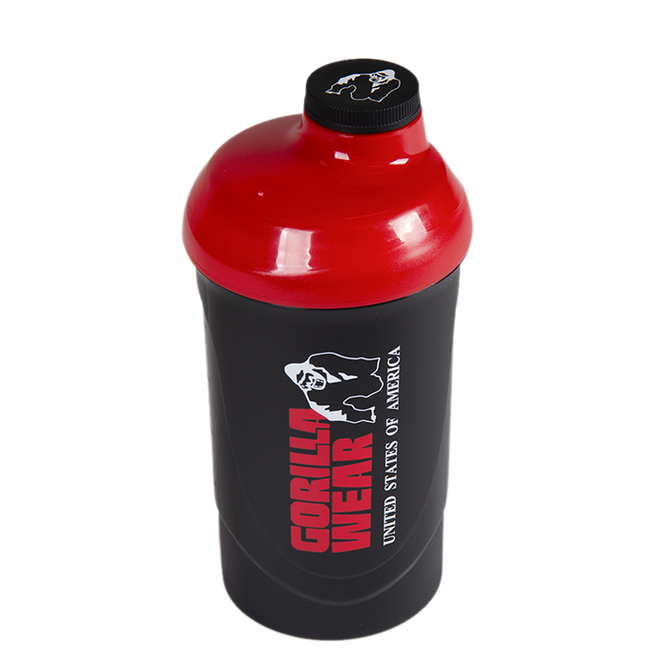 Gorilla Wear Wave Shaker Svart/R&oslash;d 600 ml