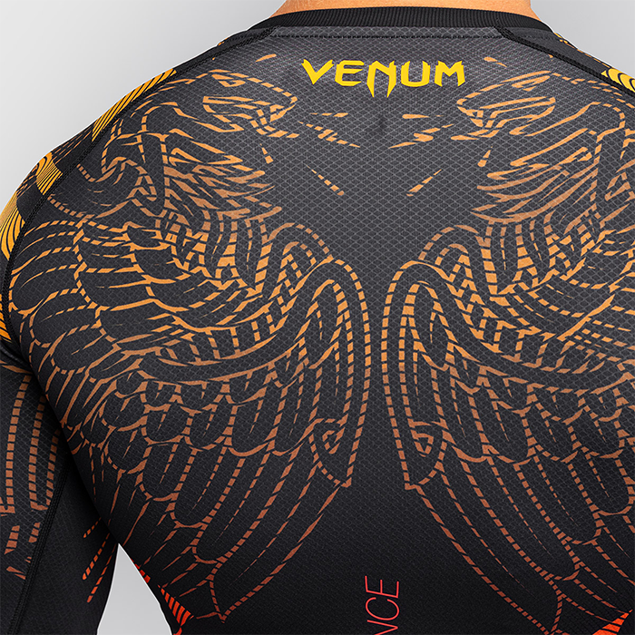 Venum Quetzal Fury Rashguard Svart R&oslash;d Oransje