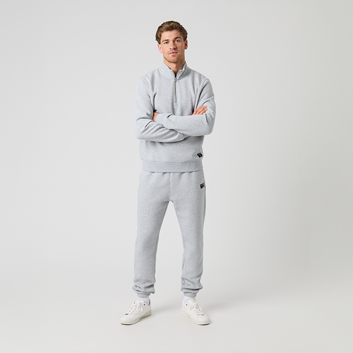 Centre Half Zip Tr&ouml;ja Gr&aring;