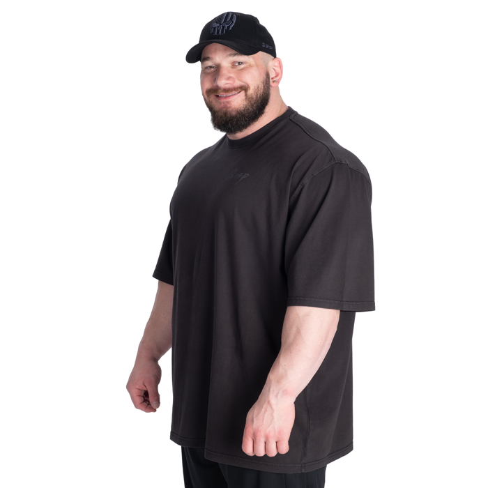 Washed T-skjorte Svart