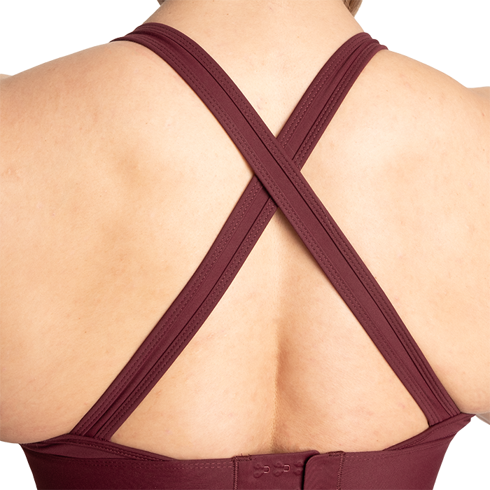 Core Sports Bra, Maroon