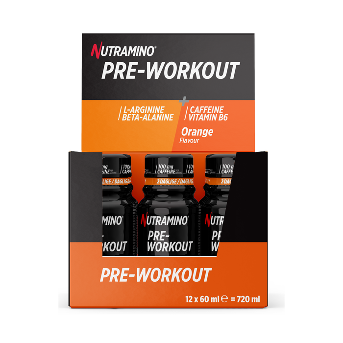 12 x Nutramino PWO Shot 60 ml orange