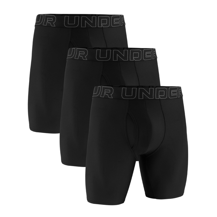 UA Performance Tech Solid 9" 3-Pack Black