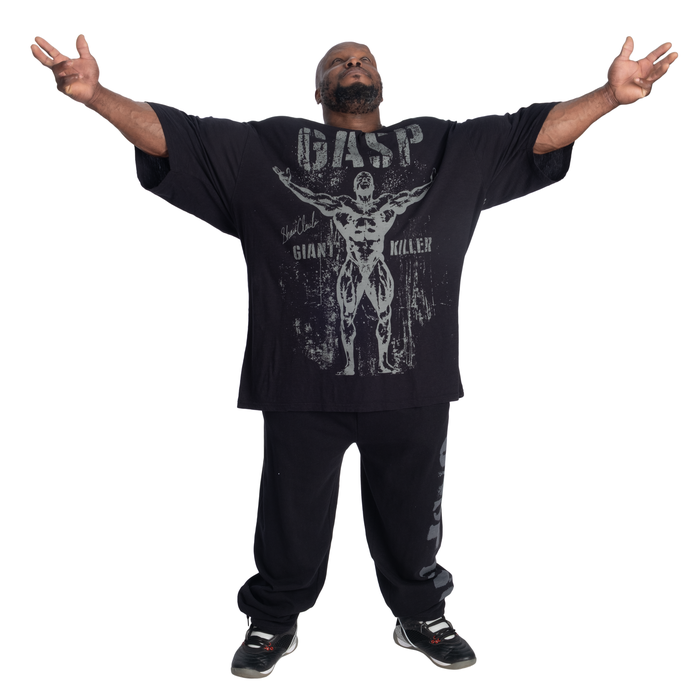 GK Slub Iron Tee, Washed Black