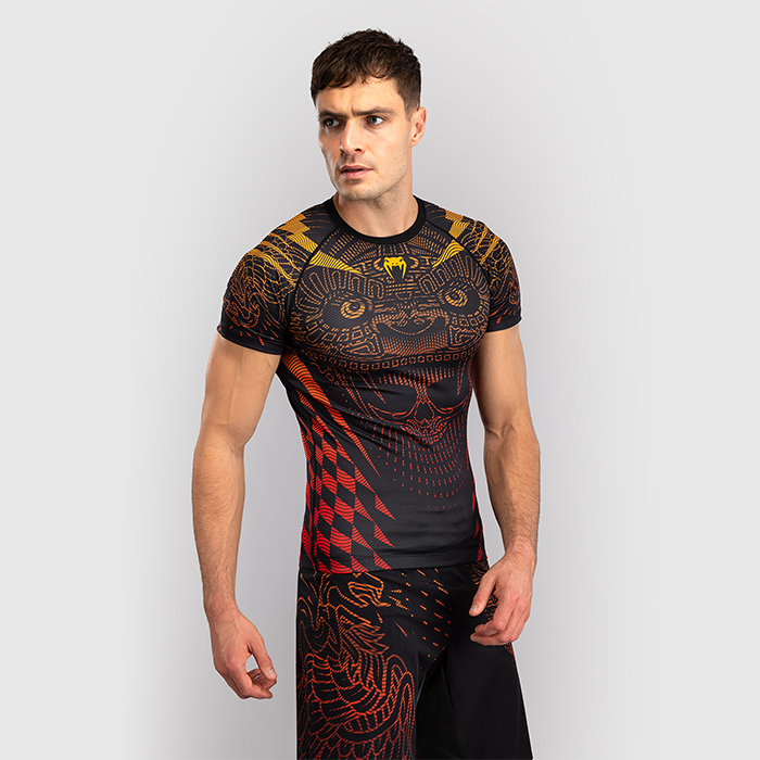 Venum Quetzal Fury Rashguard Svart R&oslash;d Oransje