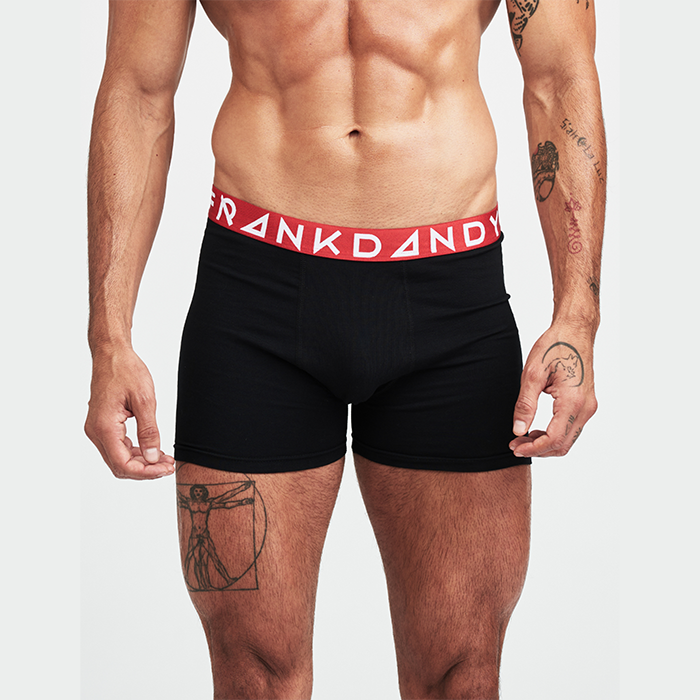 Boxershorts 5 pack Svart R&oslash;d