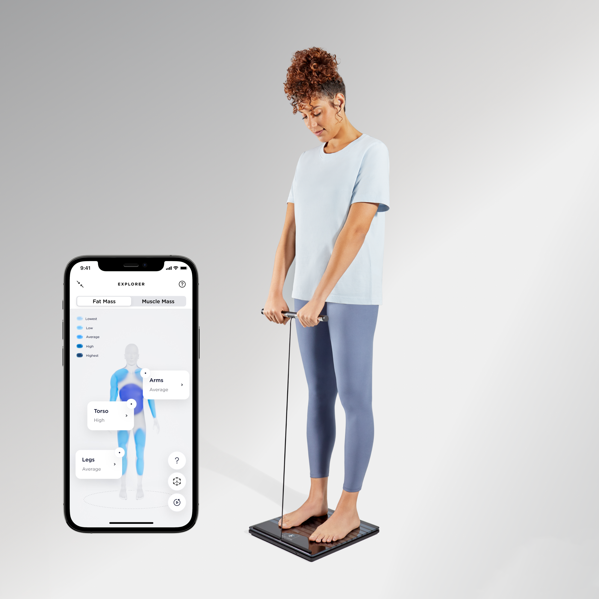 Body Scan Diagnostisk Personvekt Svart