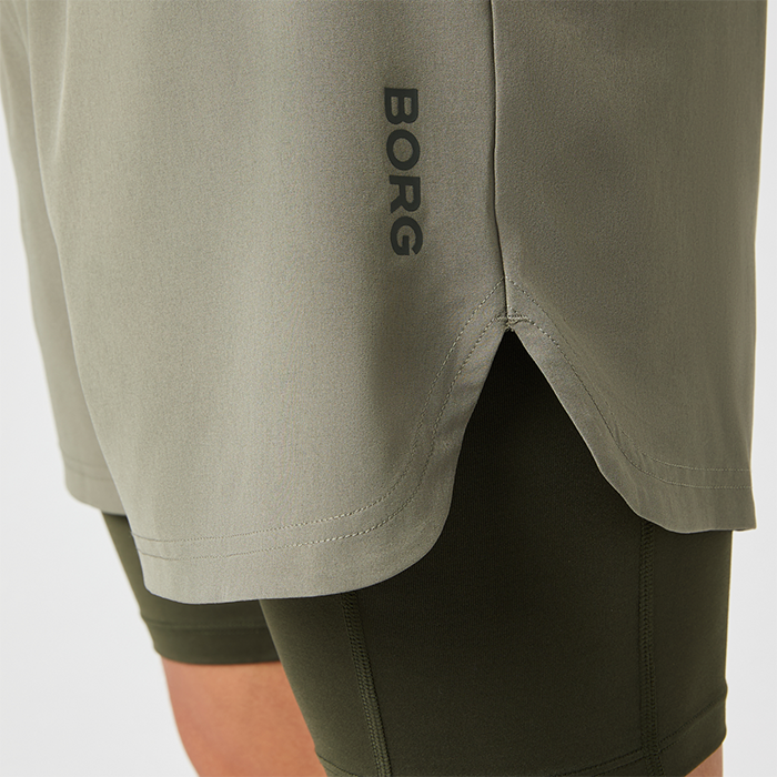 Borg 2 in 1 Shorts Gr&ouml;n