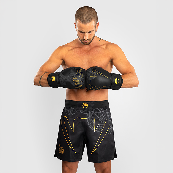 Serpenti Fightshorts Svart S&oslash;lv Gull