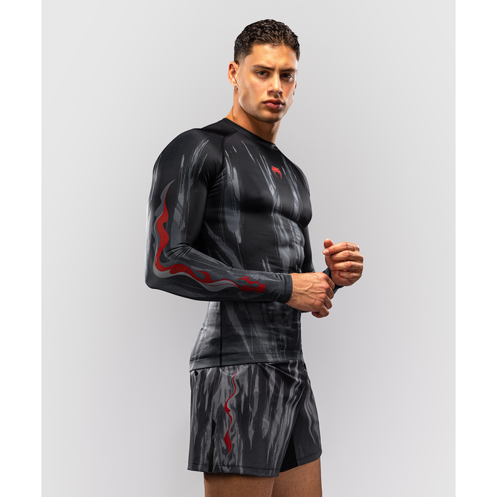 Venum Demon Long Sleeve Rashguard Black/Grey