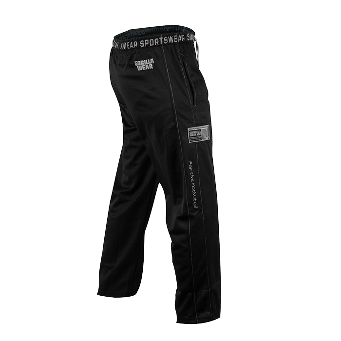 Logo Mesh Pants, Black