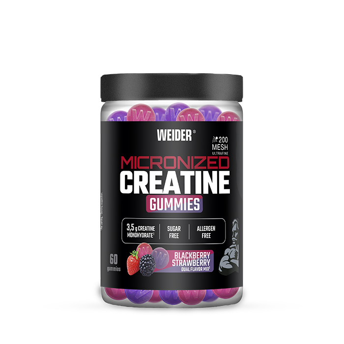 Micronized 200 Mesh Kreatin 60 gummies Blackberry/Strawberry