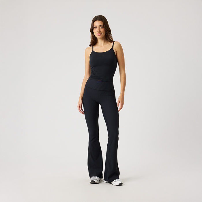 Studio Soft Cropped Singlet Svart