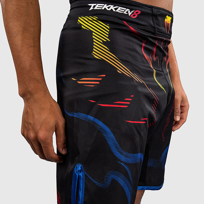 Venum x TEKKEN 8 Fightshorts Yoshimitsu Svart Oransje