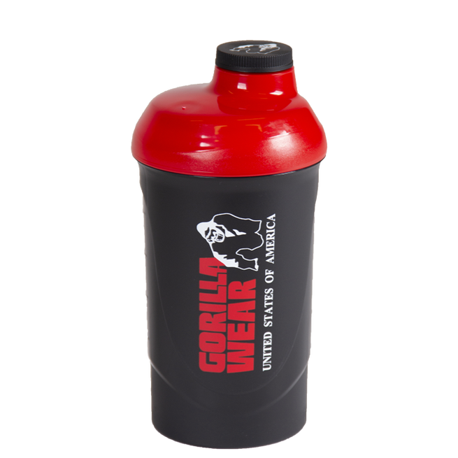 Gorilla Wear Wave Shaker Svart/R&oslash;d 600 ml
