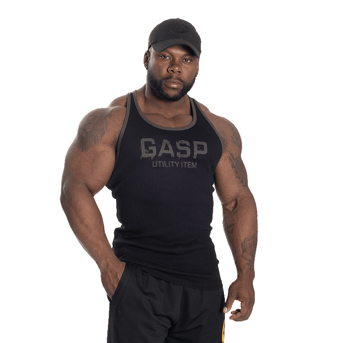 Ribbed T-back, Black
