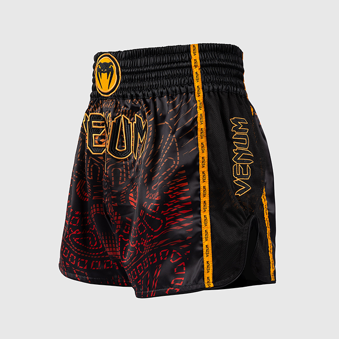 Venum Quetzal Fury Muay Thai Shorts Svart R&oslash;d Oransje