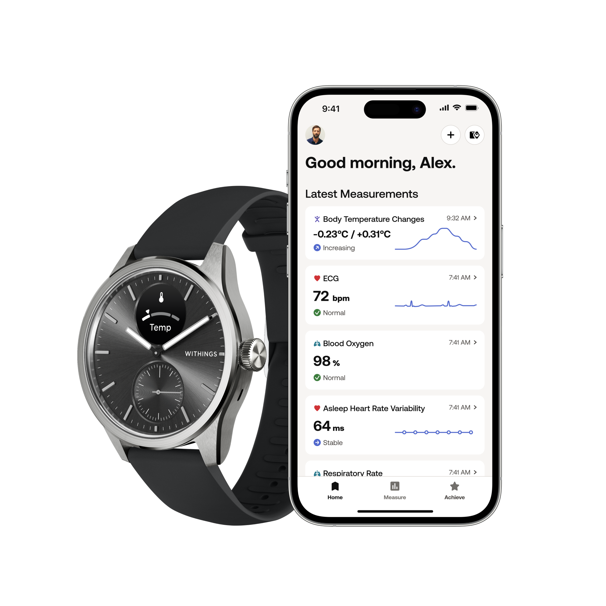 Treningsklokke Scanwatch 2 42mm Black